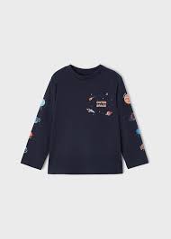 OUTER SPACE PRINT L/S SHIRT