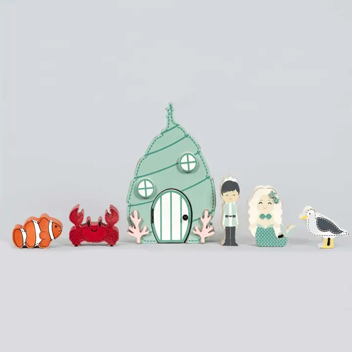 LITTLE MERMAID WOODEN STORY GIFT SET