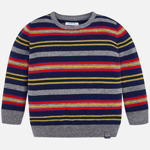 COLOR STRIPE BOY SWEATER