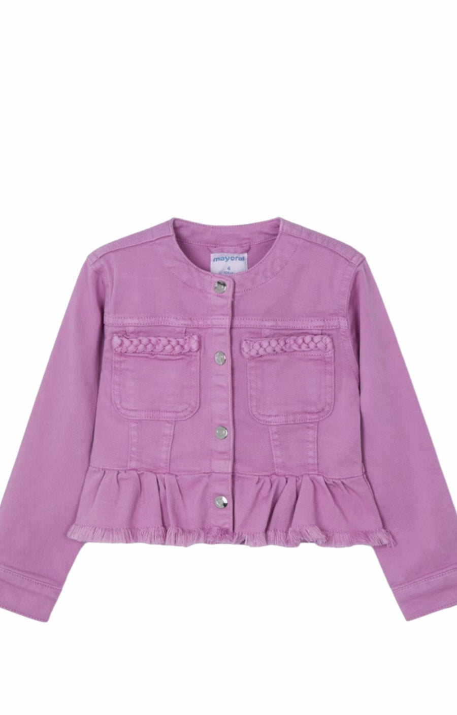 PURPLE FRILL JEAN JACKET