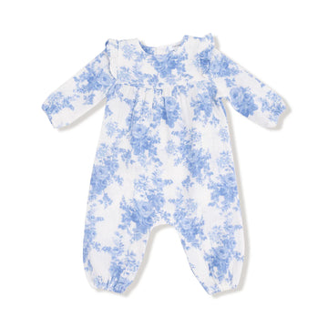 DREAMY COTTAGE FLORAL RUFFLE ROMPER