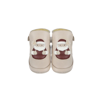 SANTA FAUX FUR LINED LEATHER BOOTIES