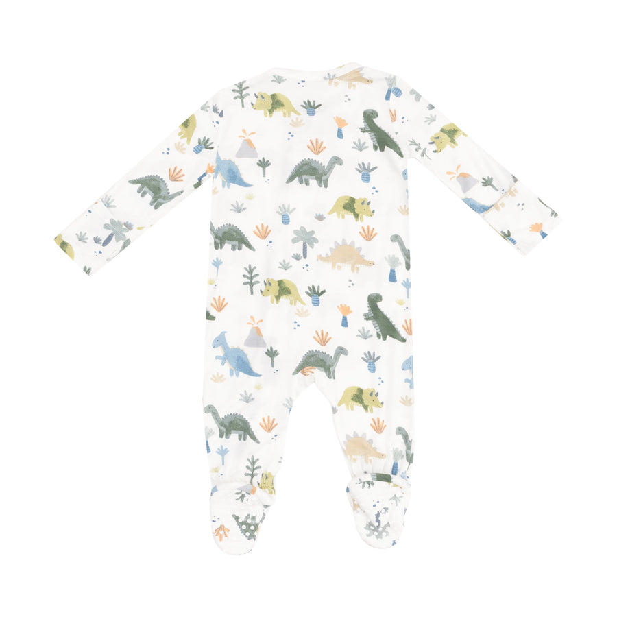 SOFT DINOS ZIPPER FOOTIE