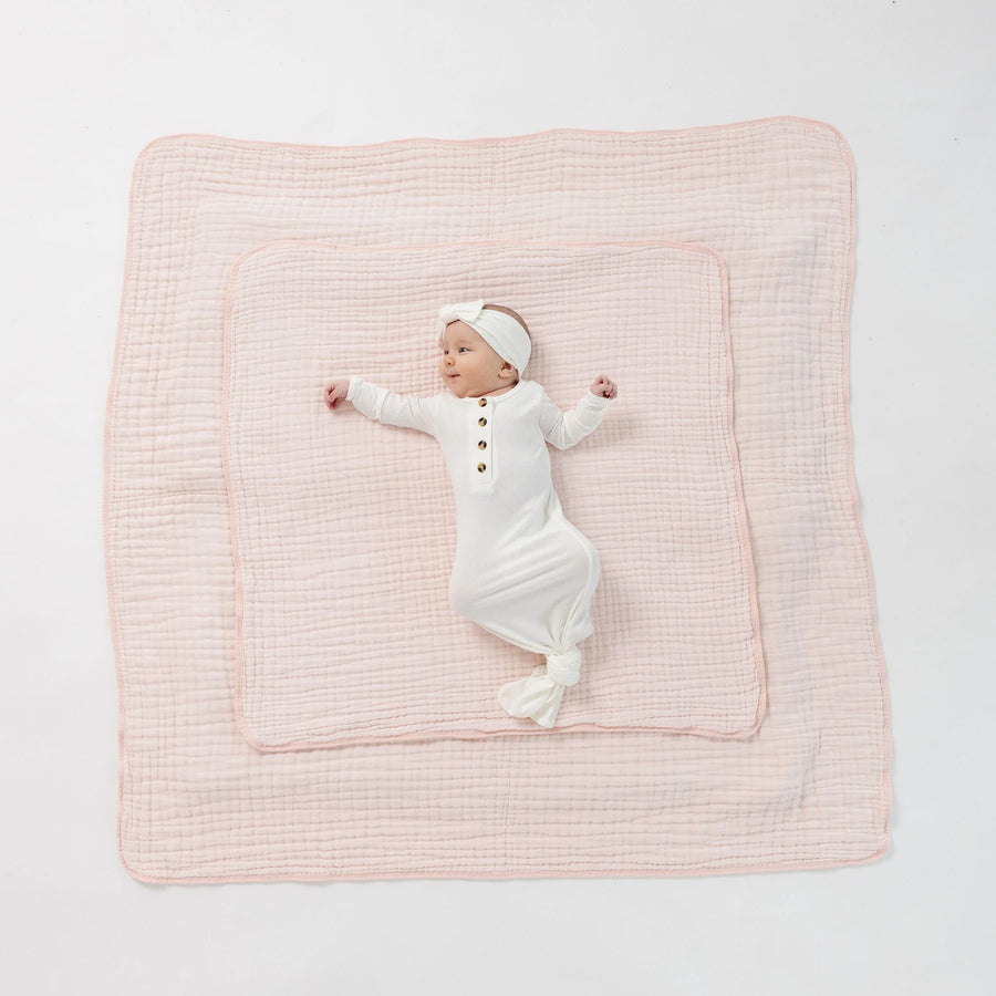 CLOUD MUSLIN QUILT BLUSH SMALL