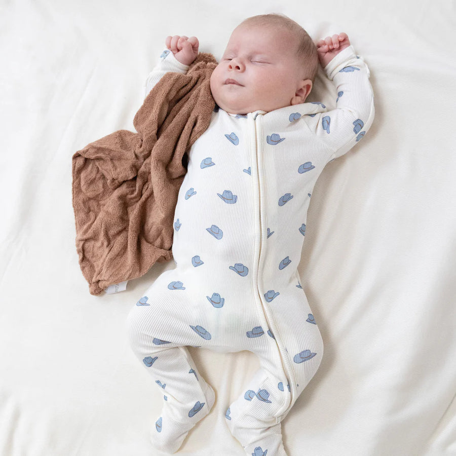 PETIT COWBOY HAT 2 WAY ZIPPER FOOTIE