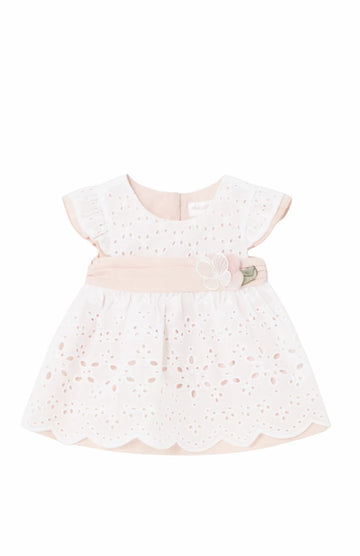 BABY GIRL PEACH LACE DRESS