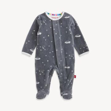 BEAR IN SPACE VELOUR FOOTIE MAGNET