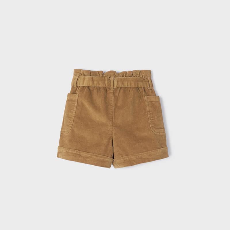 SOFT CORD SHORTS WITH BELT