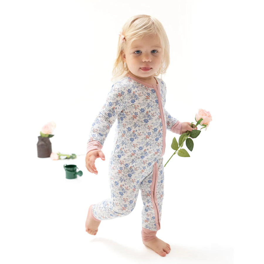 COUNTRY FLORAL 2 WAY ZIPPER ROMPER
