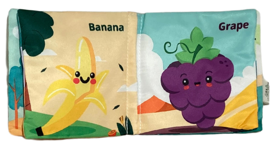 CLOTH BOOK WITH TEETHER FRUITS