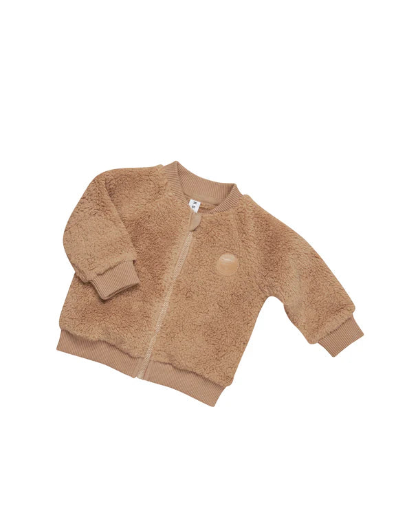 TEDDY BEAR FUR ZIP JACKET