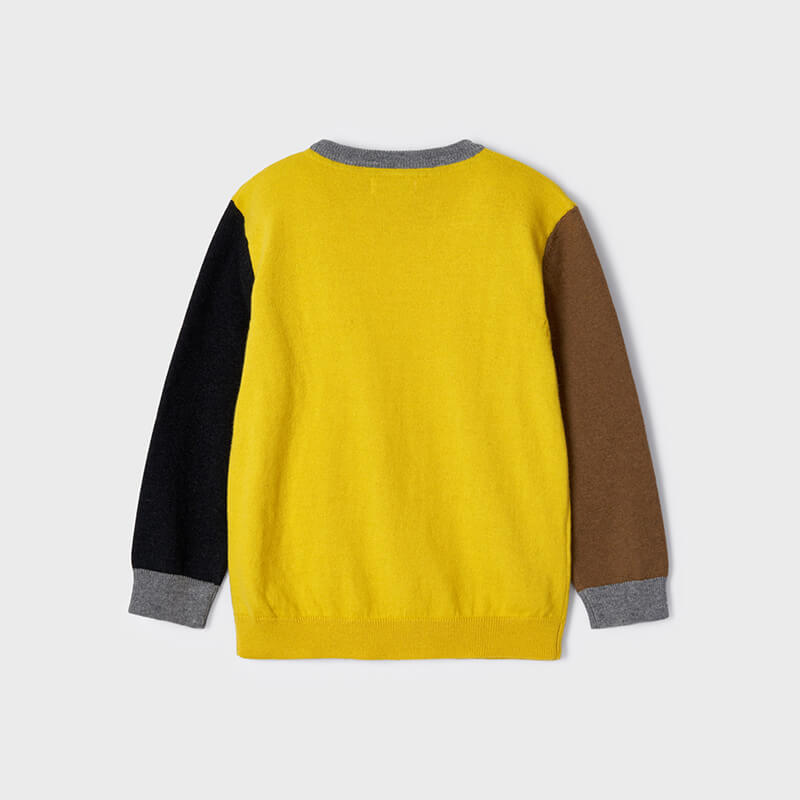 COLOR BLOCK BOY SWEATER