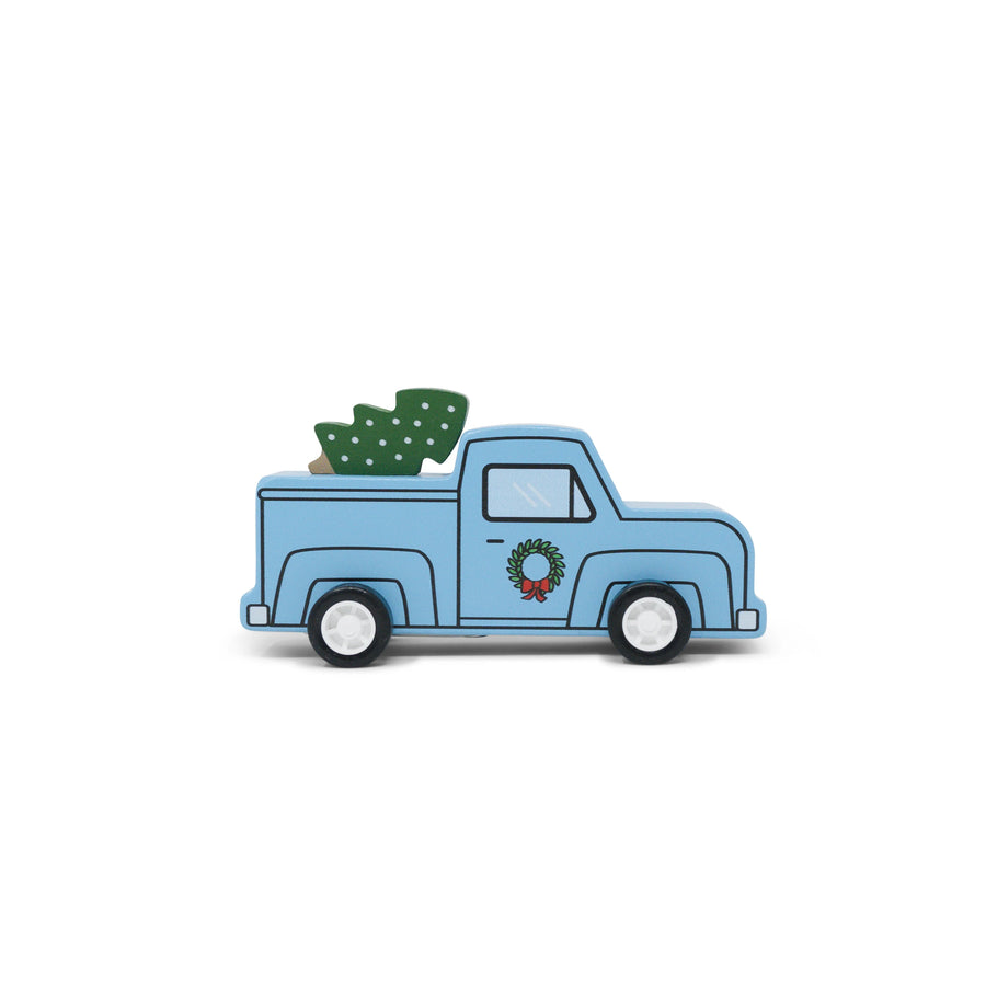 PULLBACK CHRISTMAS TRUCK W/TREE SET