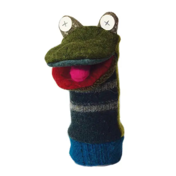 FROG HANDMADE PUPPET