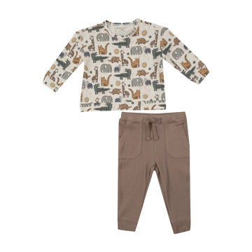 SAFARI SKETCHBOOK SWEATSHIRT AND JOGGER SET