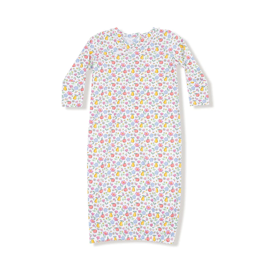 FRUIT FLORAL BABY GOWN SET