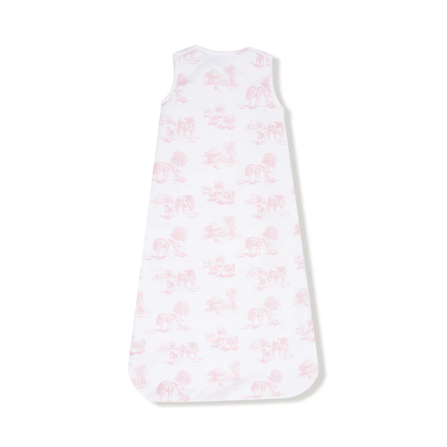 FARM TOILE PINK SLEEP BAG