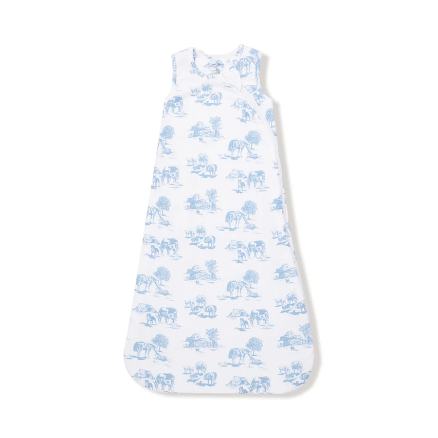 FARM TOILE BLUE SLEEP BAG