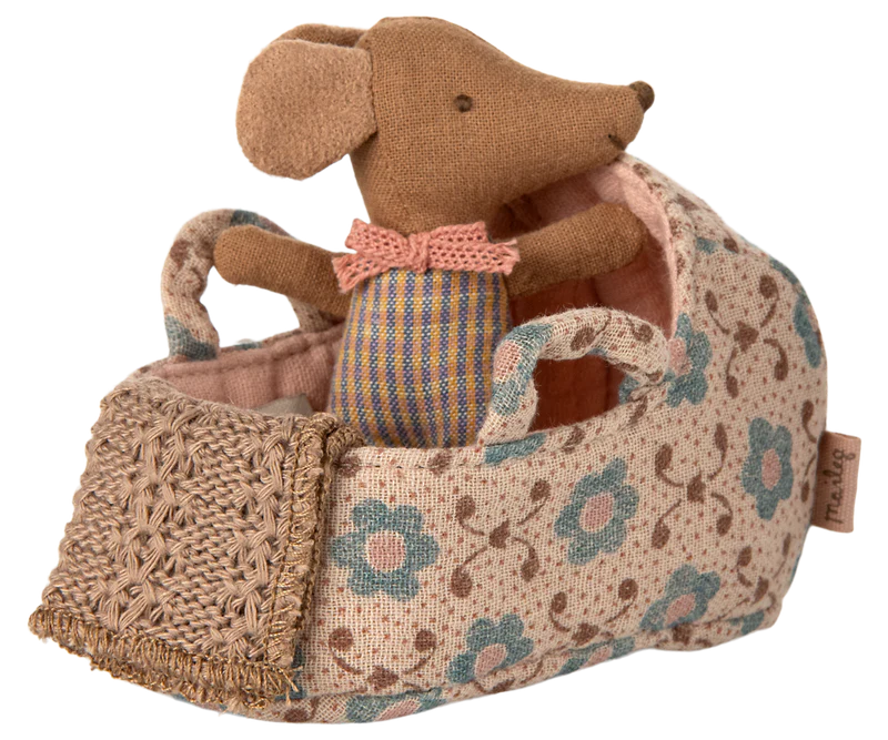 MOUSE CARRY COT ROSE