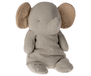 BIG PLUSH ELEPHANT GREY