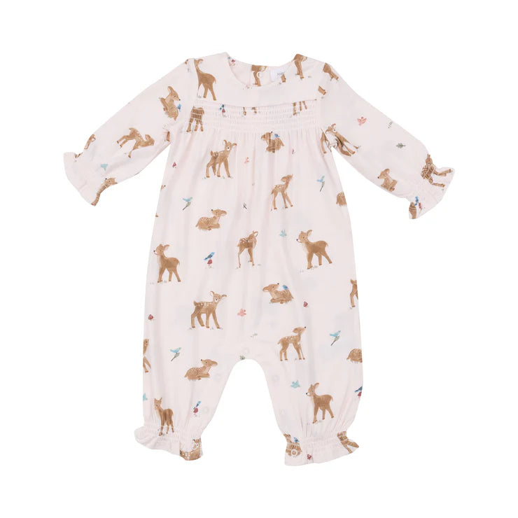 SOFT DEER BAMBOO SMOCKED ROMPER