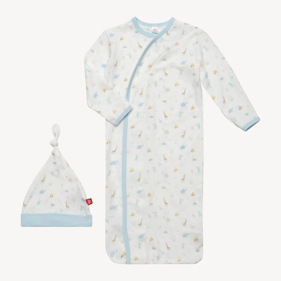 BLUE LITTLE BITTY MAGNETIC GOWN SET