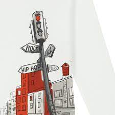 SKI TOWN PRINT L/S SHIRT