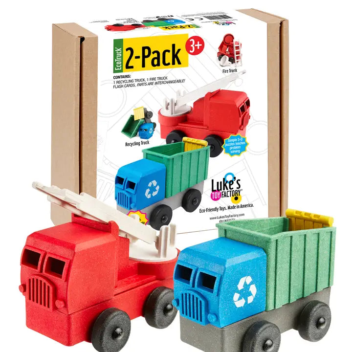FIRE AND RECYCLE TRUCK 2 PACK