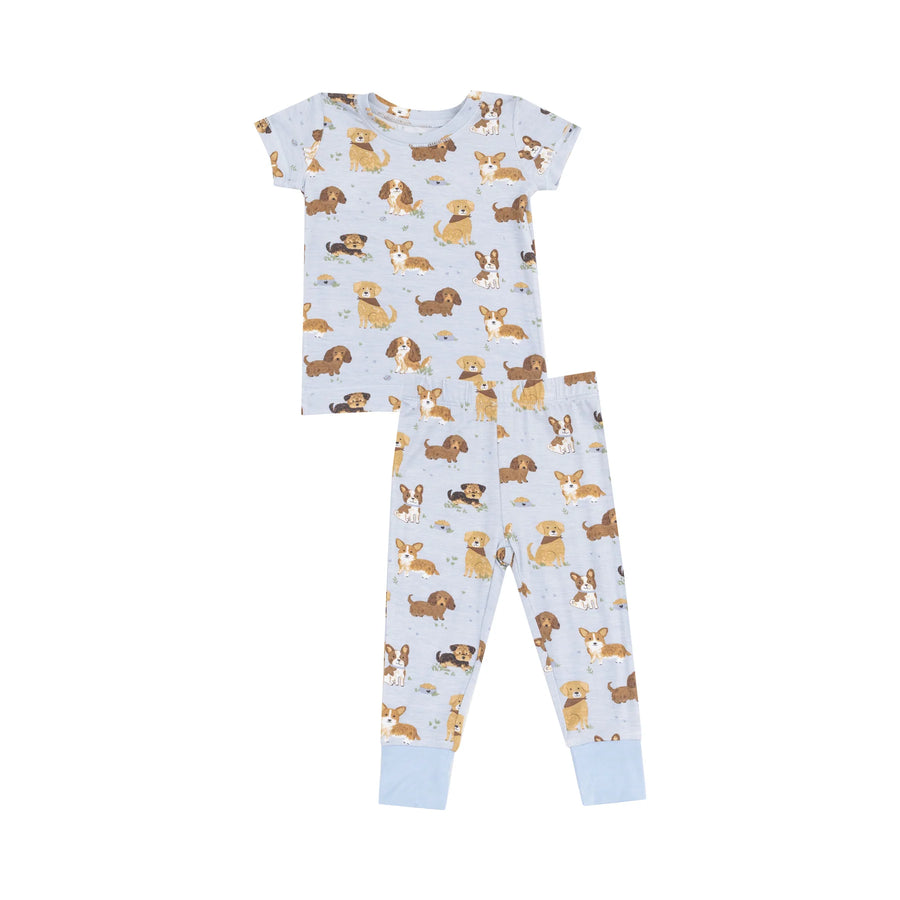 BEST FRIEND DOG BLUE bamboo pajama set