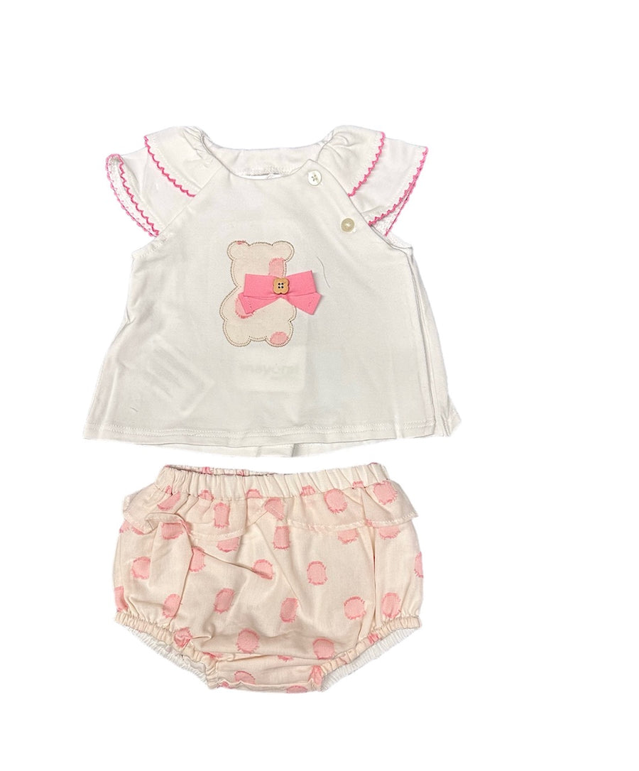 SWEET BEAR BABY GIRL SET - Pink and Brown Boutique