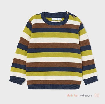FOREST MULTI STRIPE KNITTED BOY SWEATER