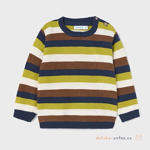 FOREST MULTI STRIPE KNITTED BOY SWEATER