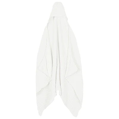 TODDLER HOODED BATH TOWEL WHITE