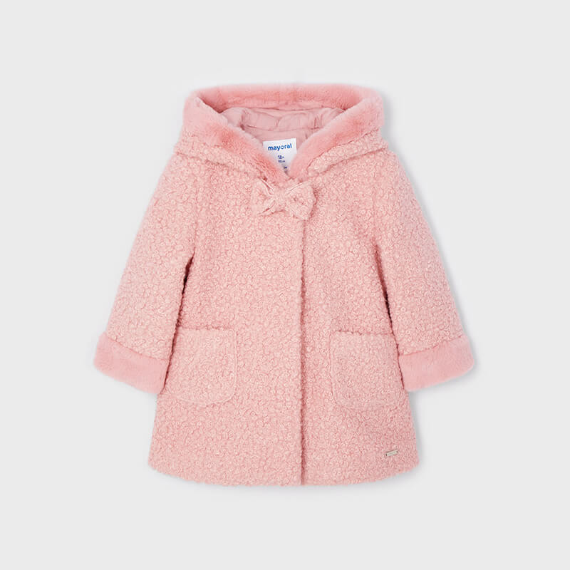 PRETTY BOW PINK COAT