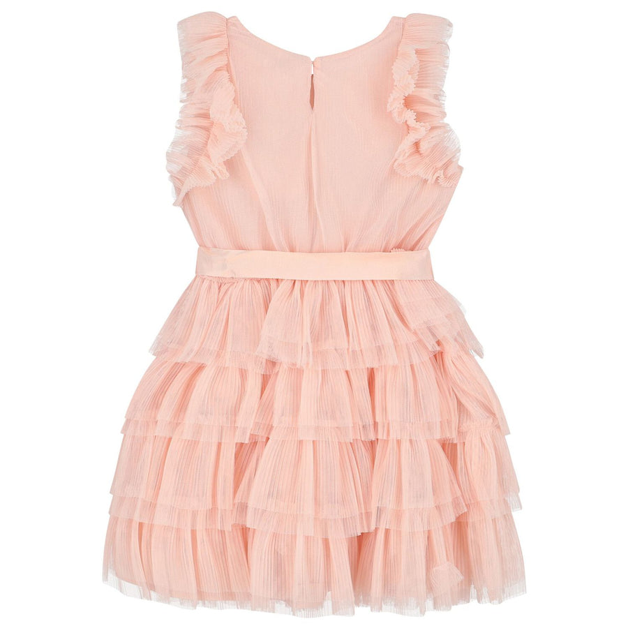 ruffle tulle dress