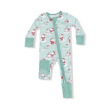 GOLFING SANTA BAMBOO CONVERTER ROMPER