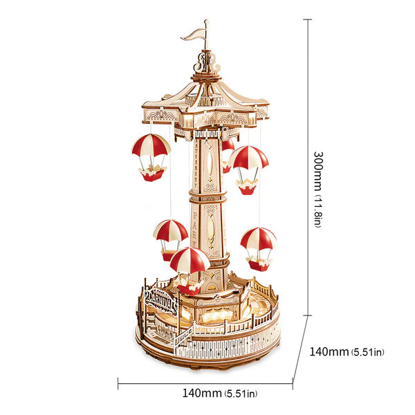 DIY MUSIC BOX PARACHUTE TOWER