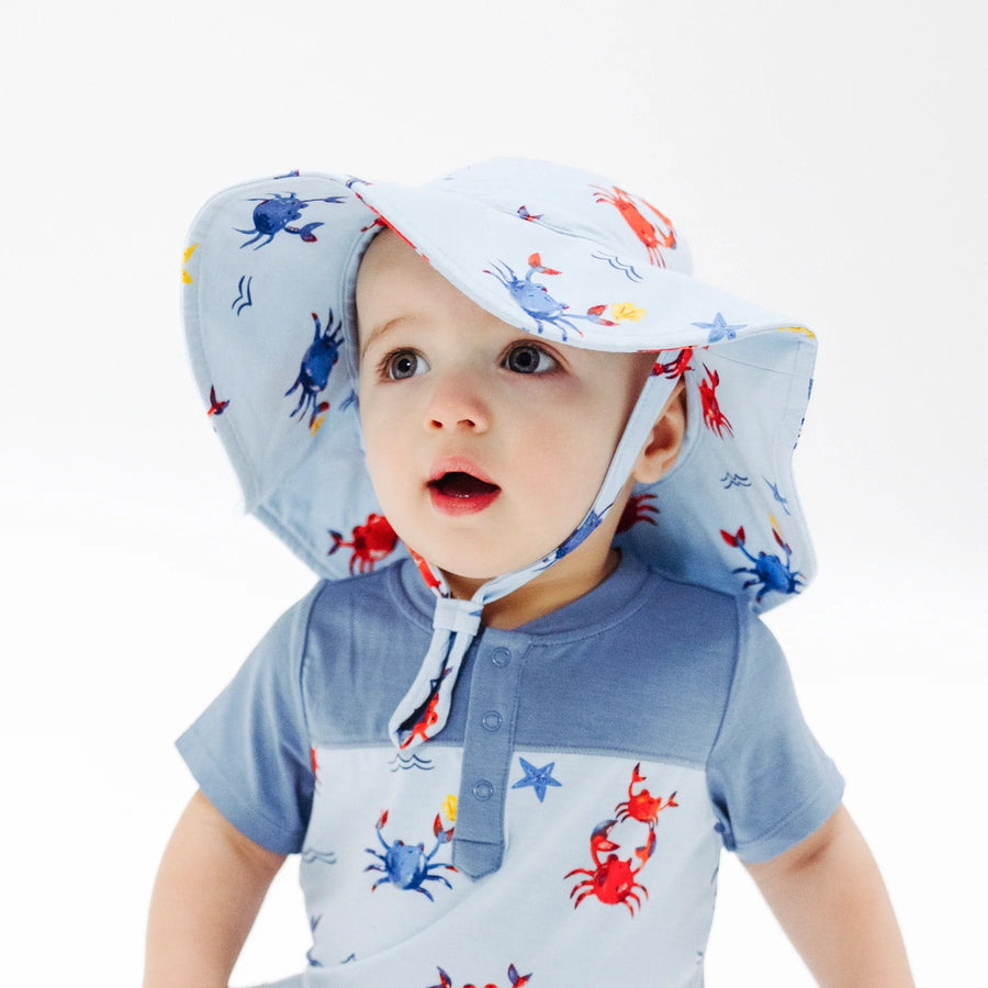 CRAYON CRABS WIDE BRIM SUNHAT