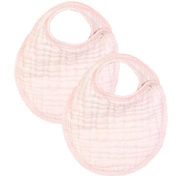 CLOUD MUSLIN BIB 2 PACK BLUSH