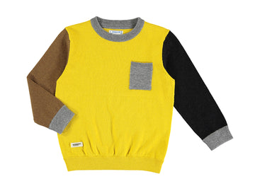 COLOR BLOCK BOY SWEATER