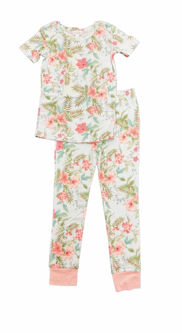 HIBISCUS PAJAMA - Pink and Brown Boutique