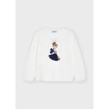 NAVY TUTU BALLERINA SHIRT