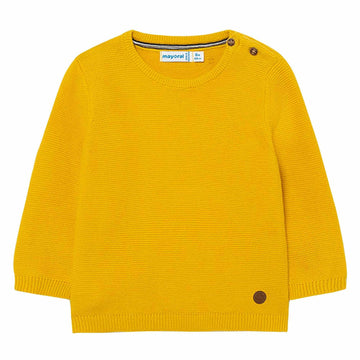 YELLOW KNITTED BOY SWEATER