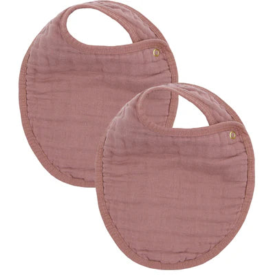 CLOUD MUSLIN BIB 2 PACK BERRY