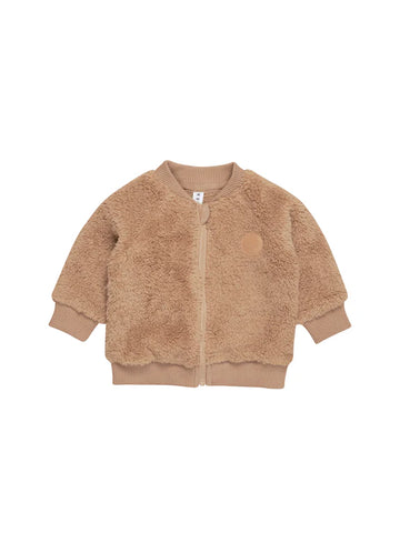 TEDDY BEAR FUR ZIP JACKET