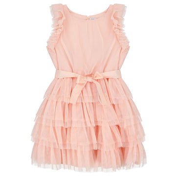 ruffle tulle dress