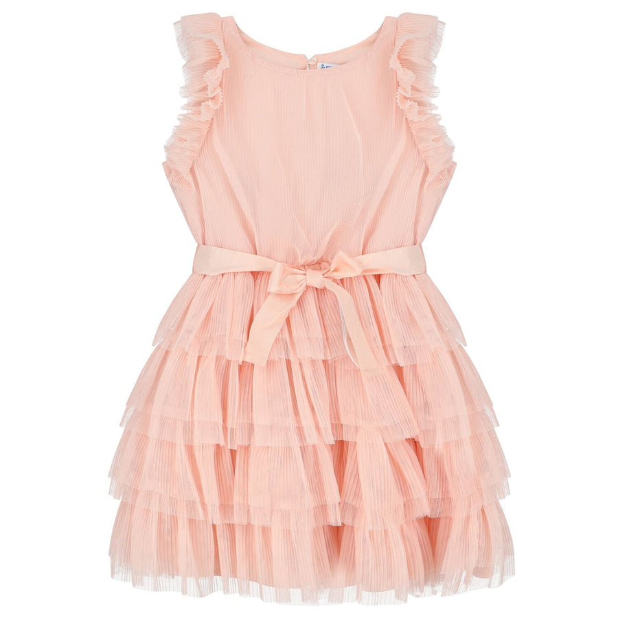 ruffle tulle dress