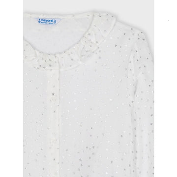 STARS RUFFLE COLLAR BLOUSE