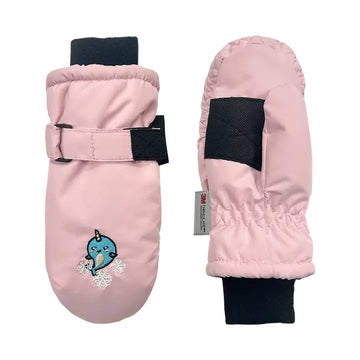 Narwal Embroidered Ski Mitten