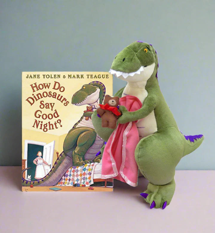 HOW DO DINOSAURS SAY GOOD NIGHT BOOK AND  PLUSH SET